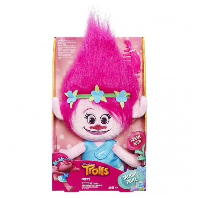 Trolls Poppy Talkin' Troll Plush Doll